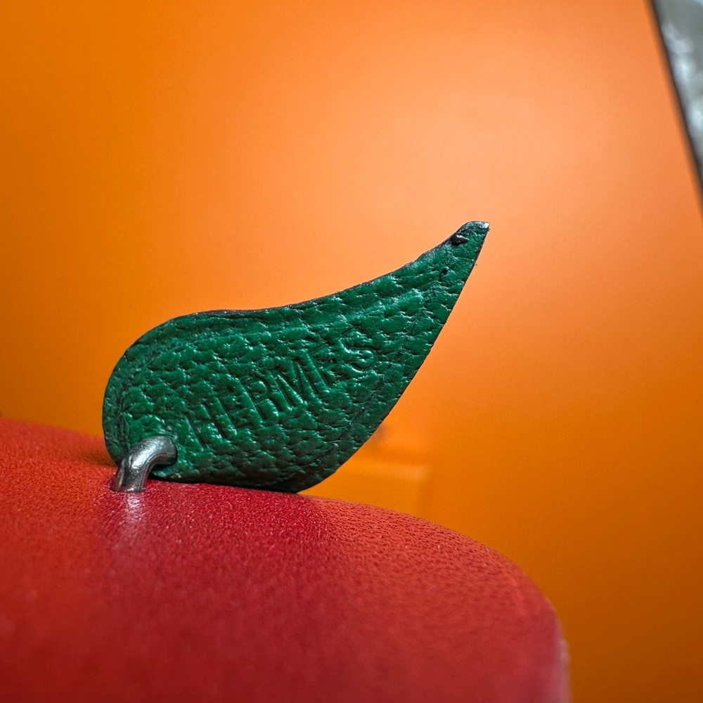 Hermes Apple charm .925 silver/sterling silver chain great for your Birkin Kelly - Picture 2 of 13